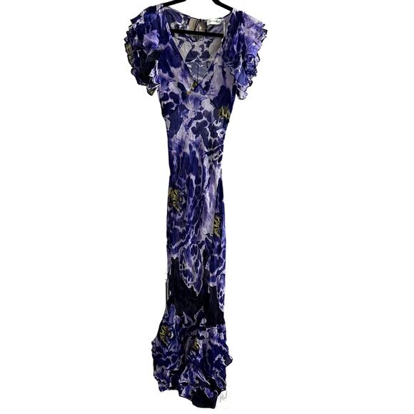 Rat & Boa Lucille Floral Maxi Dress Purple Orchid - Picture 2 of 5